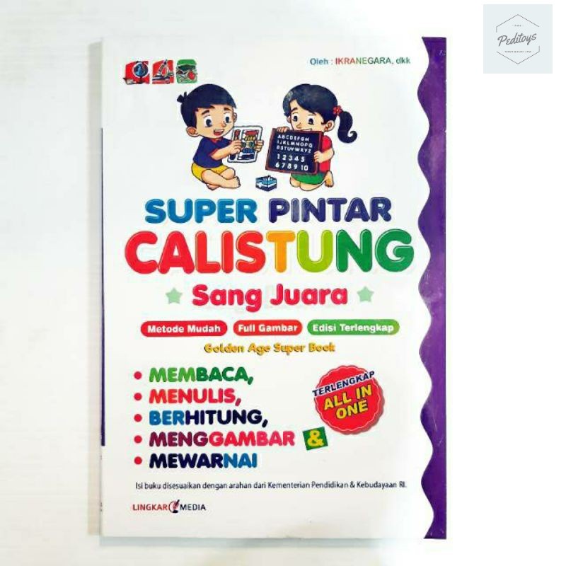 Peditoys SUPER Smart CALISTUNG Book For Children Reading Writing