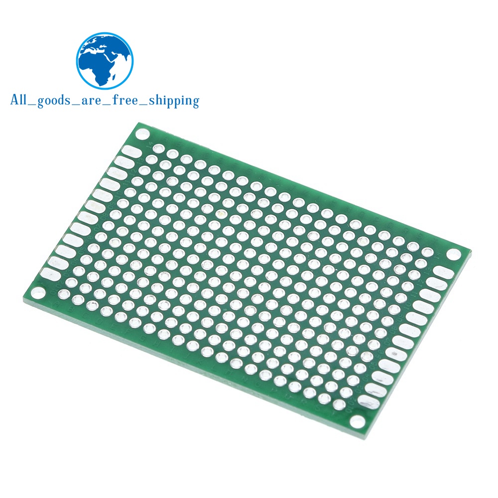 20 Pcs Double-Side 4x6 Cm Prototype PCB Board – FR-4 Glass Fiber, US Stock