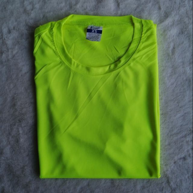 Keep Active Dry Drifit Tshirt Neon Color Tshirt Light Color orange