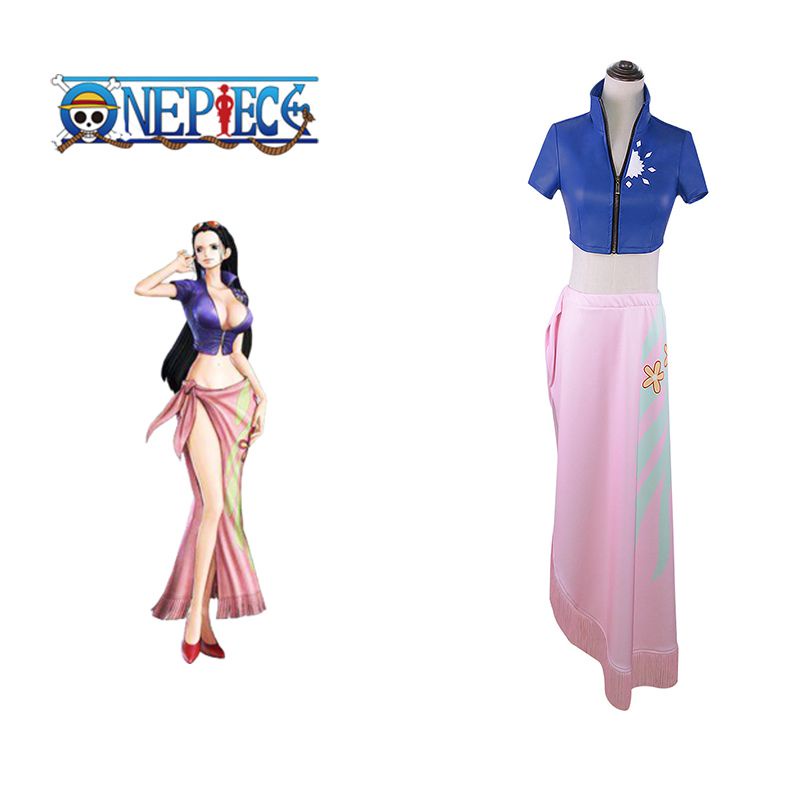 Set One Piece Nico Robin Skirt Anime Cosplay Costume Halloween Tops 