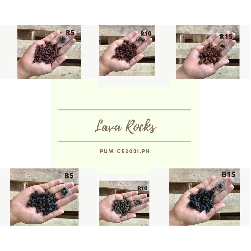 Red and Black Lava Rocks - size 5, 10 and 15 (1kg) | Shopee Philippines
