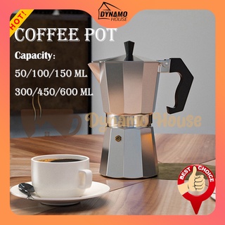 1pc 150ml Mini Aluminum Espresso Moka Pot, Italian Style Coffee Maker For  Home Use With Filter Paper