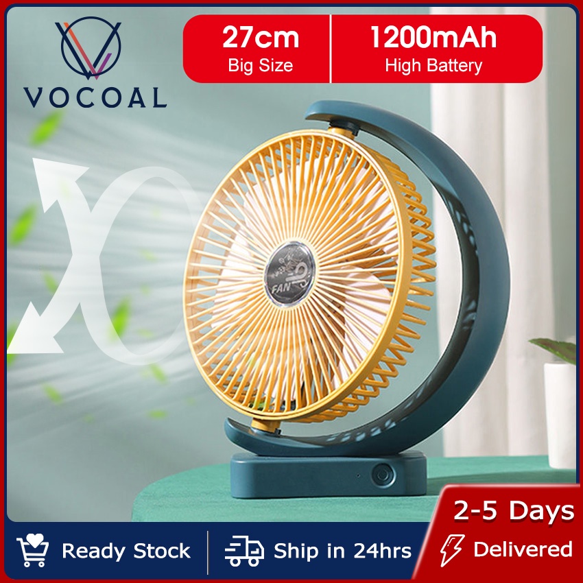 Vocoal Table Fan Desk Fan Cooling Fan Cool Air Summer Fan Stand Fan