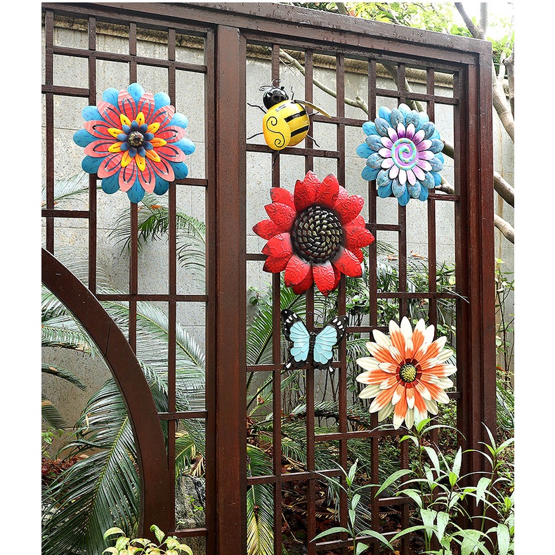 Frosted Color Metal Pendant Creative Wrought Iron Animal Wall Hanging