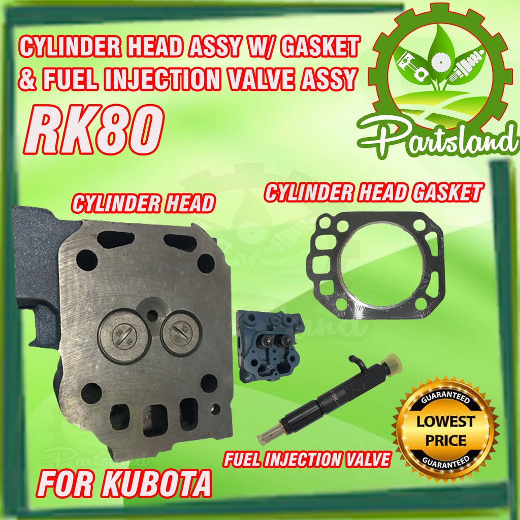 Cylinder Head Assy w/ Gasket w/ Fuel Injection Valve Assy for RK80