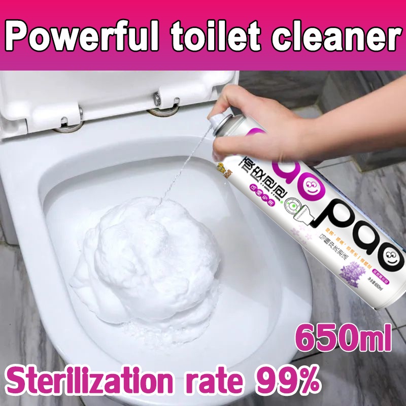 Toilet Cleaning Foam 650mlToilet Bowl Cleaner Scale Remover Spray