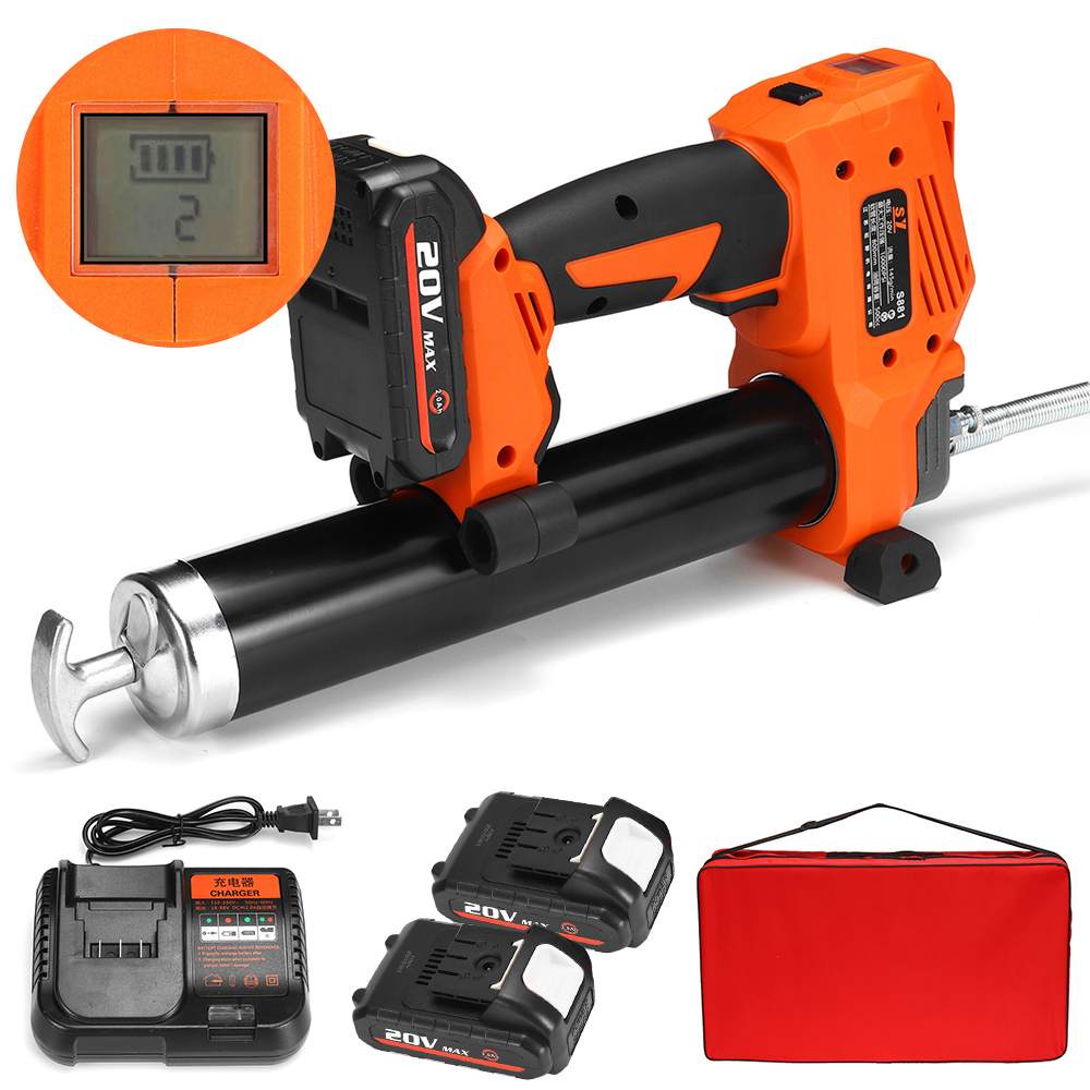 48v Rechargeable Electric Grease Gun Highpressure Excavator Grease Gun