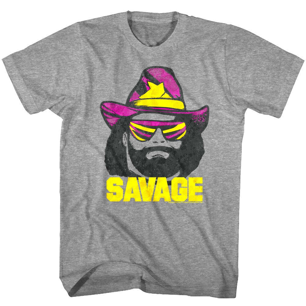 Macho Man Randy Savage Hat Men's T Shirt Wrestler Icon Legend WCW WWE ...