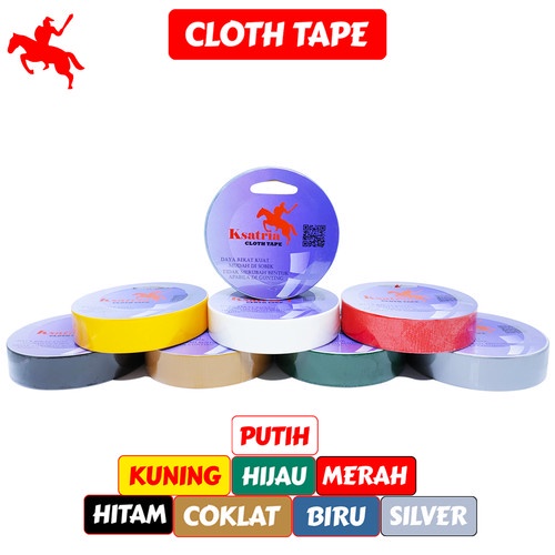 PUTIH Opp Tape / Fabric Tape / Fabric Tape Ksatria Fabric Tape - White ...