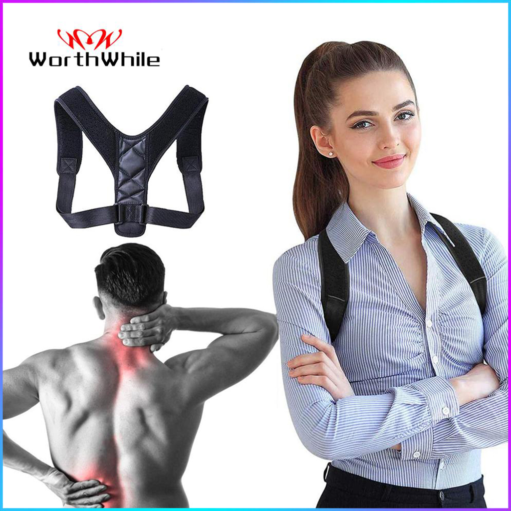 WorthWhile Posture Corrector Adjustable Back Brace Shoulder Protector ...