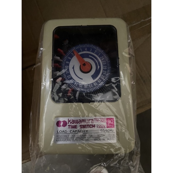 KAWAMURA TIMER SWITCH 30amps tm30a time switch MADE IN JAPAN Shopee