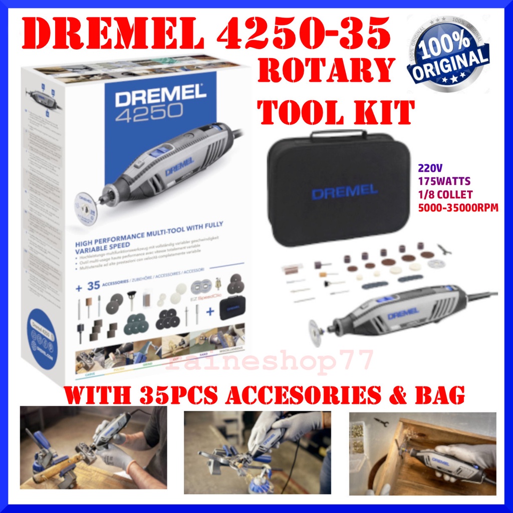 Dremel Rotary Tool Kit Dremel 4250 35 Multifunction Rotary Tool Original Shopee Philippines 9954