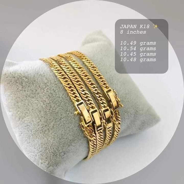 Japan gold deals bracelet 18k