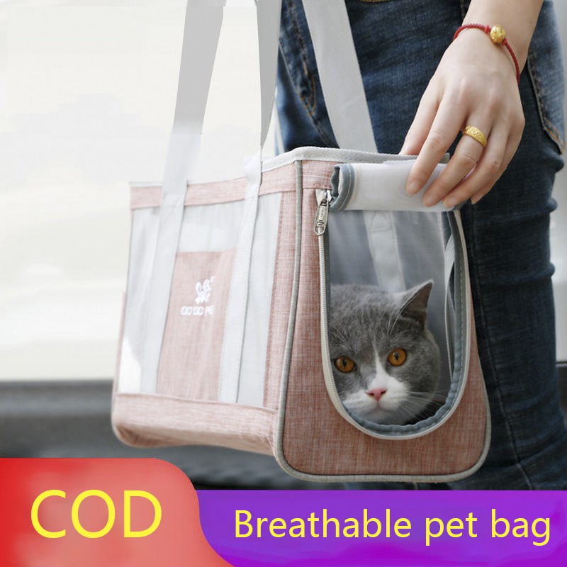 Portable dog bag Cat Bag For Small Dogs Outdoor Mesh Breathable Pet Carrier Bag Sling Bag Handbag Carry For Cats High Quality Dog Supp 440 Shopee Philippines