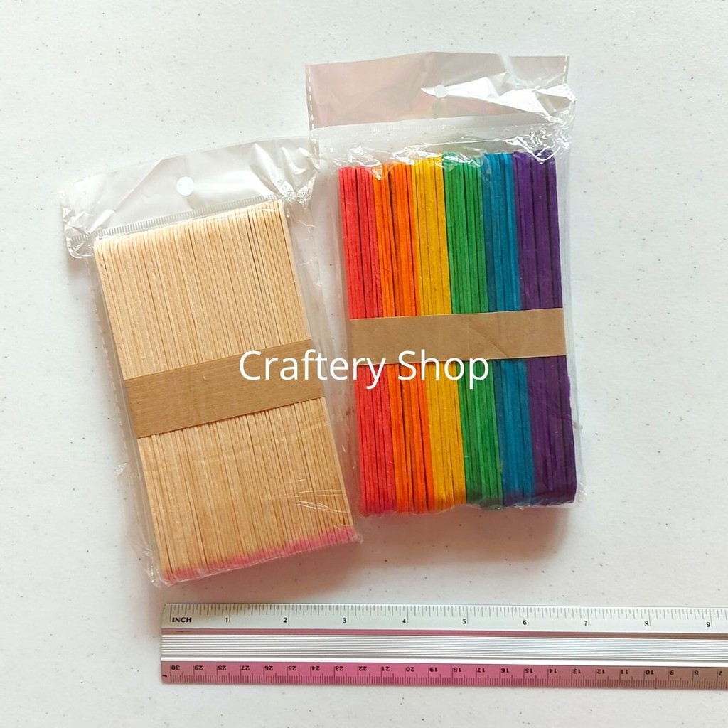 Popsicle Sticks Big Colored and Plain Shopee Philippines