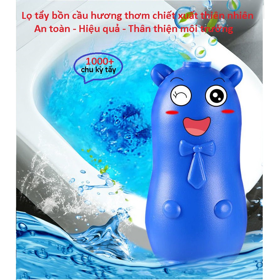 Combo 2 Blue Piglets Deodorize Toilets, Clean Toilets, Deodorize Toilet