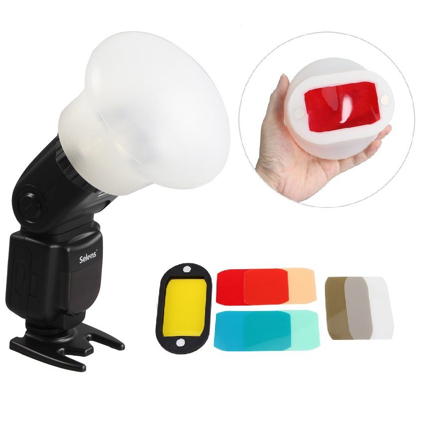 Wenzi MN-DF Magnetic Silicone Sphere Flash Diffuser Modular with MN-AM ...