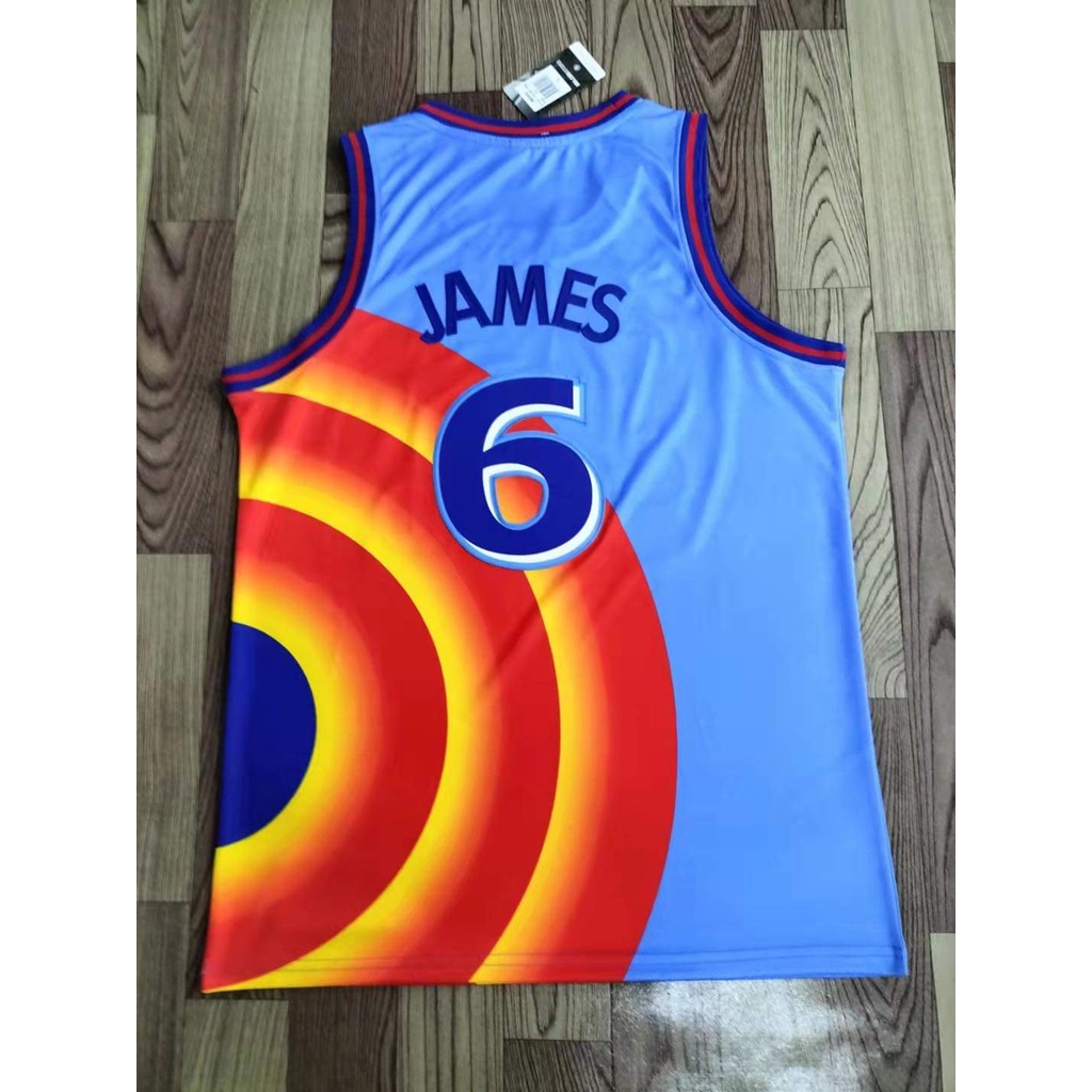 VINTAGE LOONEY TUNES SQUAD NBA BASKETBALL JERSEY #6 LEBRON JAMES