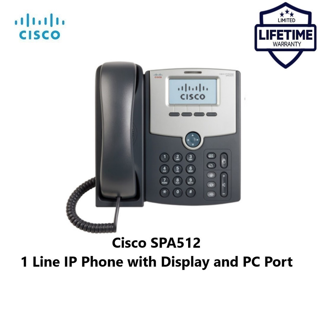 Cisco SPA512 1 Line IP Phone with Display and PC Port (SPA512) | Shopee  Philippines