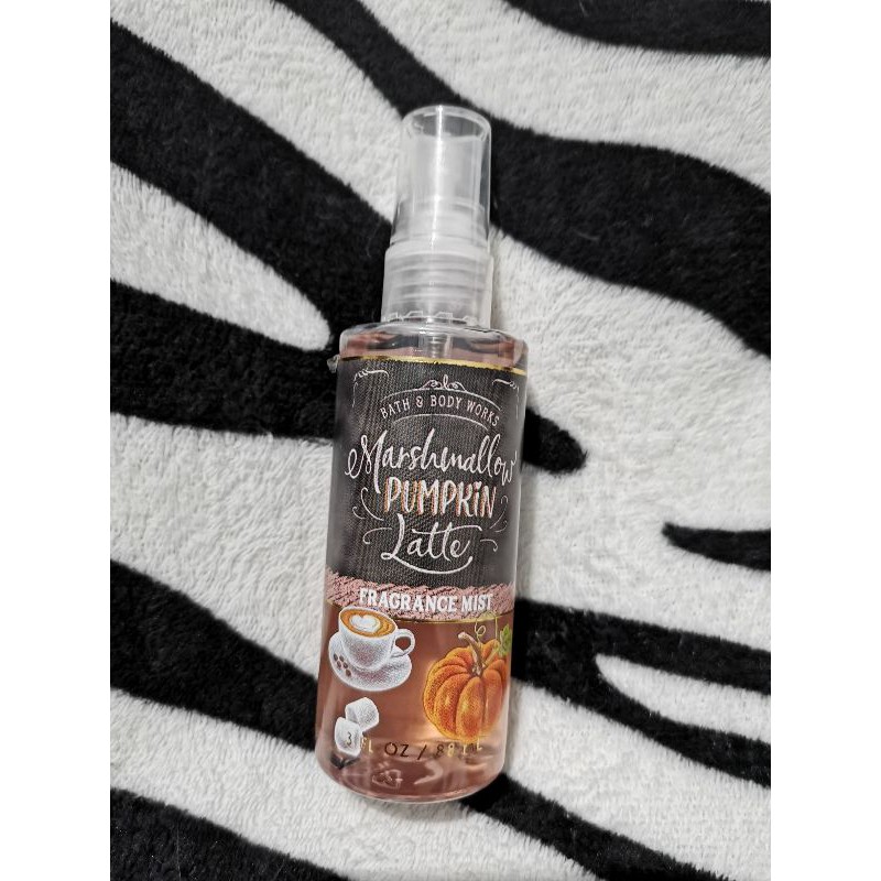 Marshmallow pumpkin latte body spray hot sale