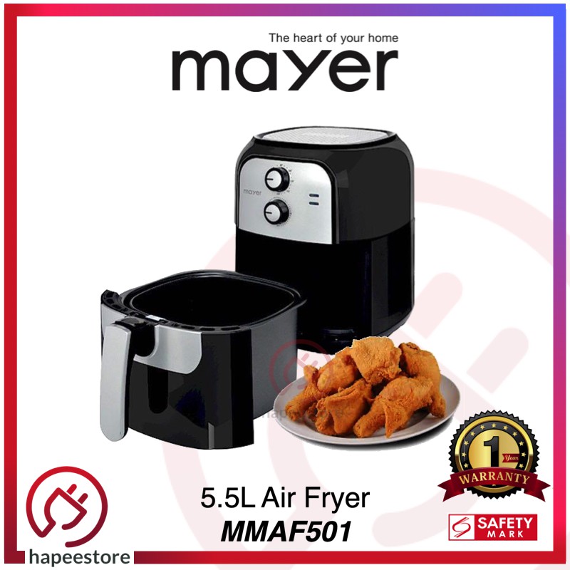Mayer 5.5L Air Fryer MMAF501 (1 Year Warranty) Shopee Philippines
