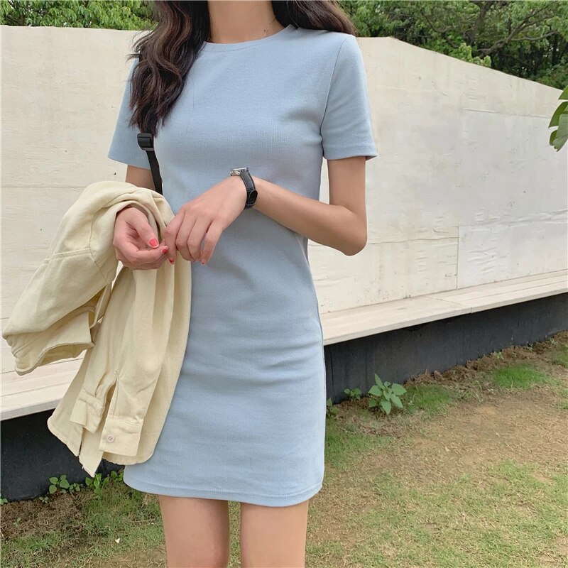 Pastel color hot sale dress casual