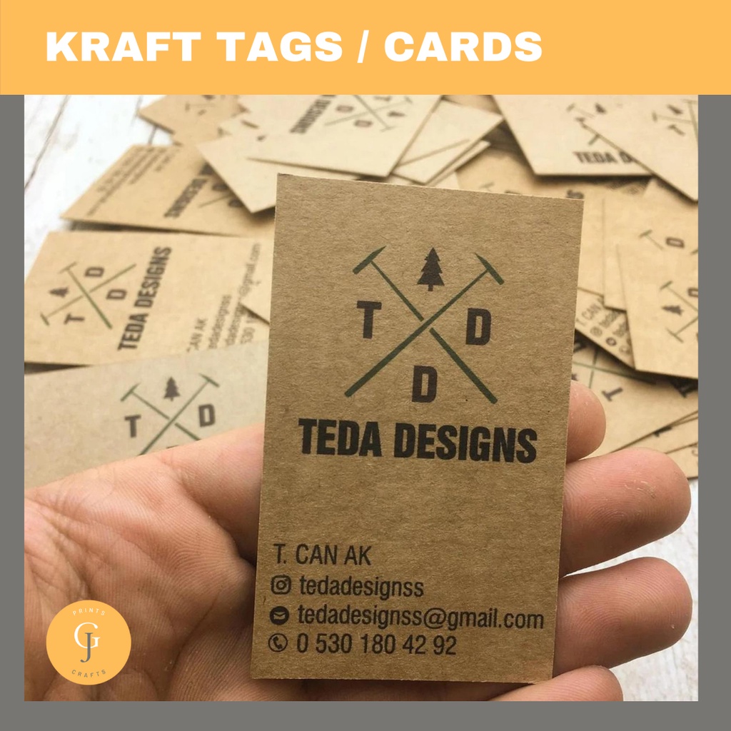 Customized Kraft Tags A4 Sheet | Kraft Cards | Shopee Philippines