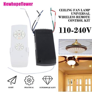 30M Universal Ceiling Fan Light Lamp Remote Controller Kit & Timing  Wireless Light Remote Control Receiver For Ceiling Fan 110-240V