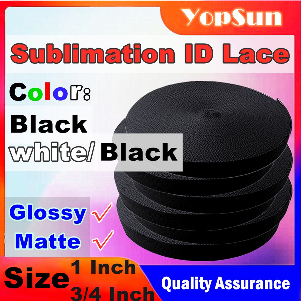 Glossy/Matte ID Lace Sublimation ID Lace Roll 1 and 3/4 Inch