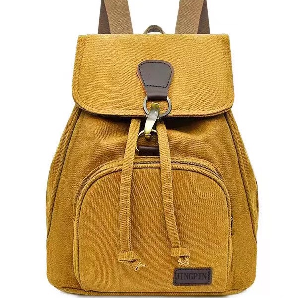 Canvas backpack purses sales