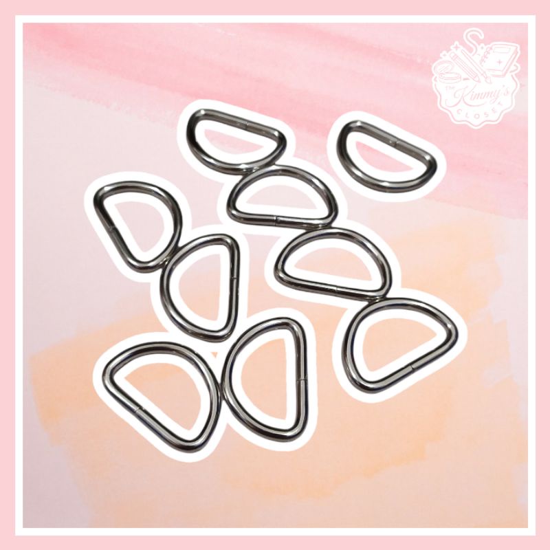 (5 PCS) Metal D-Rings for Macrame Bag Straps | Shopee Philippines