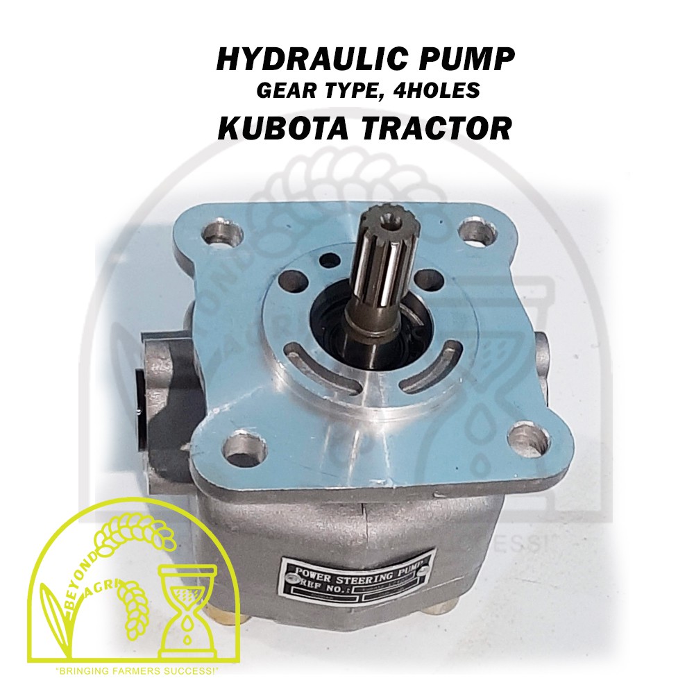 HYDRAULIC PUMP FOR KUBOTA TRACTOR 12 SPLINE / GEAR TYPE 4 HOLES