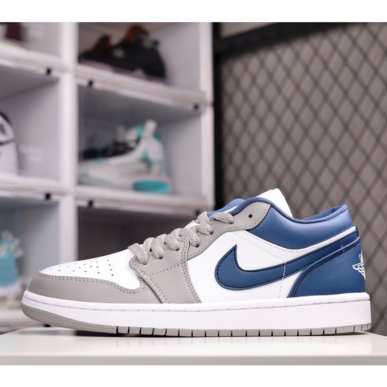 nike jordan blue and grey