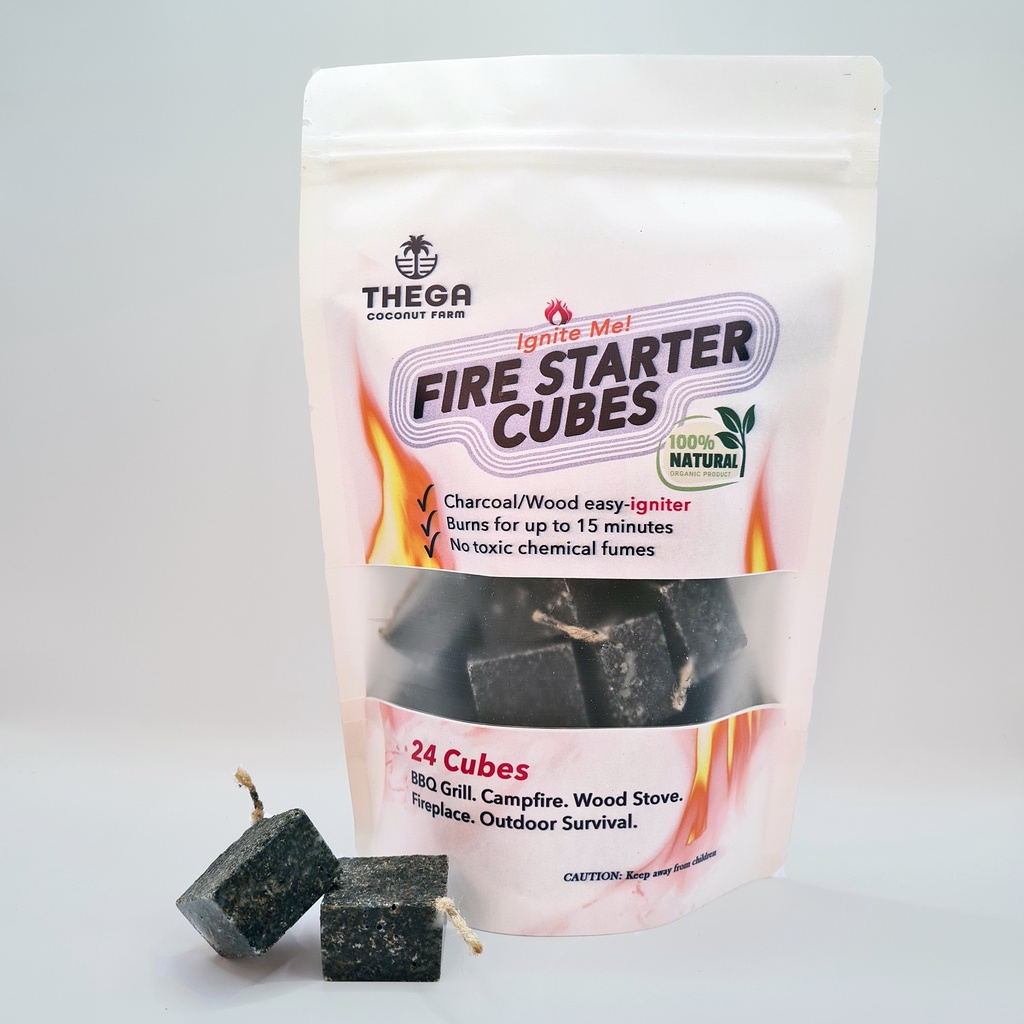 Ignite Me! 24 Fire Starter Cubes for Charcoal Grill Wood Stove Campfire ...