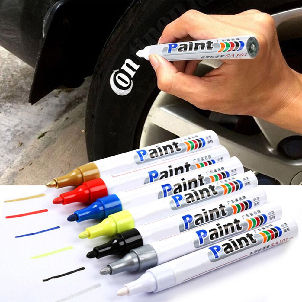 Universal Cars Wheel Tire Oily Mark Pen Waterproof Auto Rubber Tyre