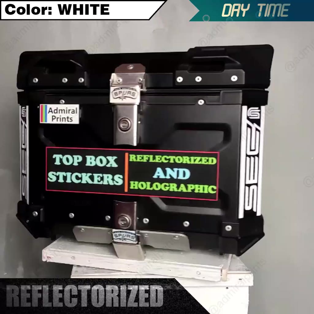 Alloy Top Box Sticker Waterproof SEC Sharp Edition (REFLECTORIZED ...