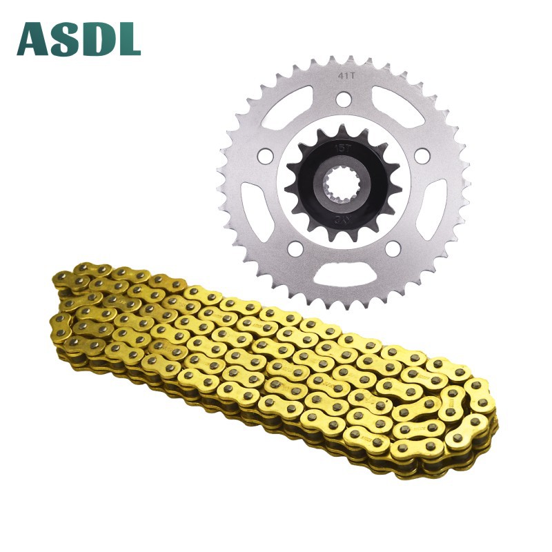 ASDL 520-41T 520-15T Motorcycle Chain and Front Rear Sprocket for Honda ...