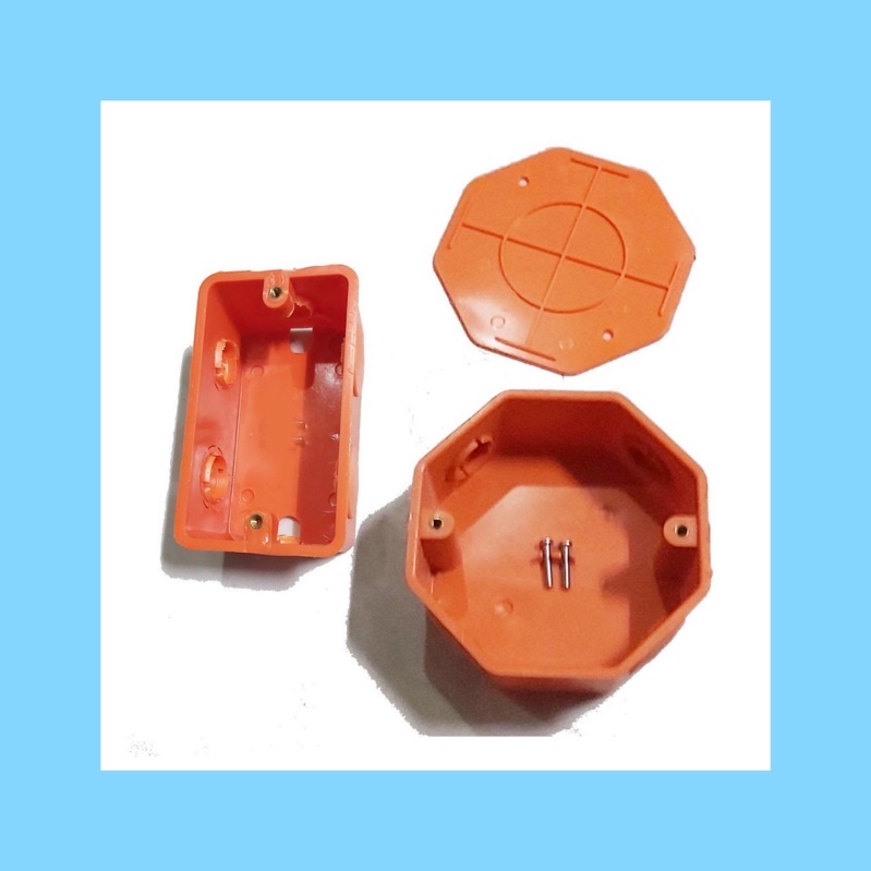 pvc orange Junction box, Utility box, Junction box cover for electrical.