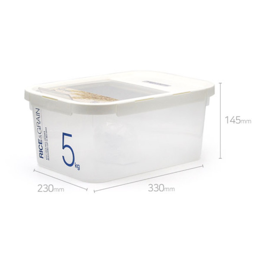 [Lock and Lock] Rice Container 5kg/10kg with desiccant & measuring cup