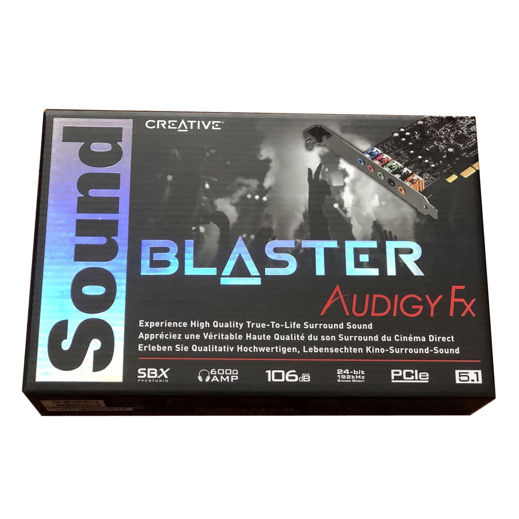 Creative Sound Blaster Audigy Fx 5.1 PCIe Sound Card SB1570 | Shopee ...