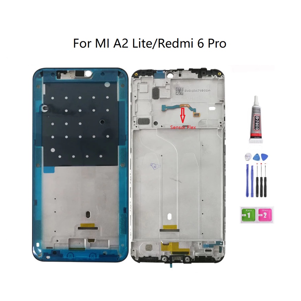 Front Frame Xiaomi Mi A2 Lite Redmi 6 Pro Middle Frame LCD Supporting ...