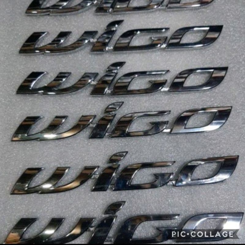WIGO writing emblem replacement for AGYA writing emblem | Shopee ...
