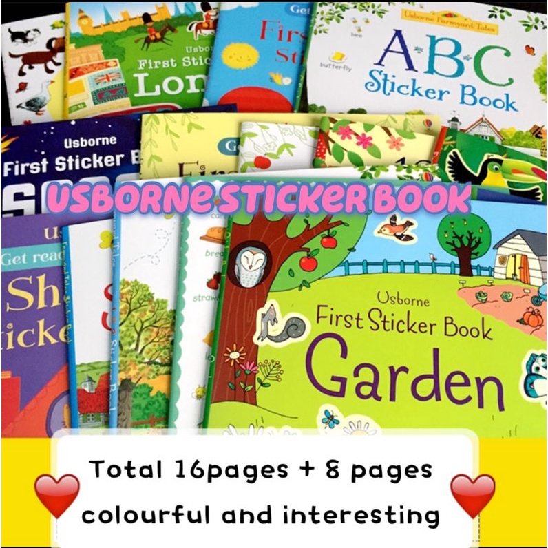 Usborne Sticker Kids Early Education Book 150+ Stickers Fun and Easy ...