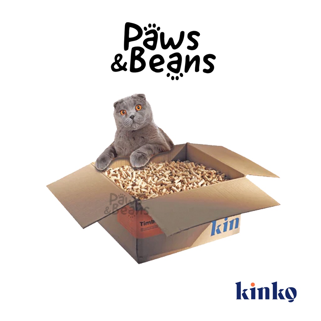 Kinko Cat Litter 4L Timber Kitty WoodRice Hull Flushable Cat Litter
