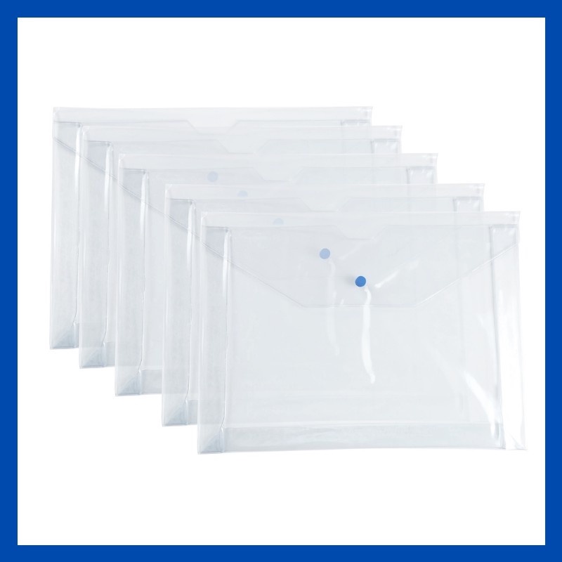 Expanding Envelope Kraft Brown Snap Button Envelope School