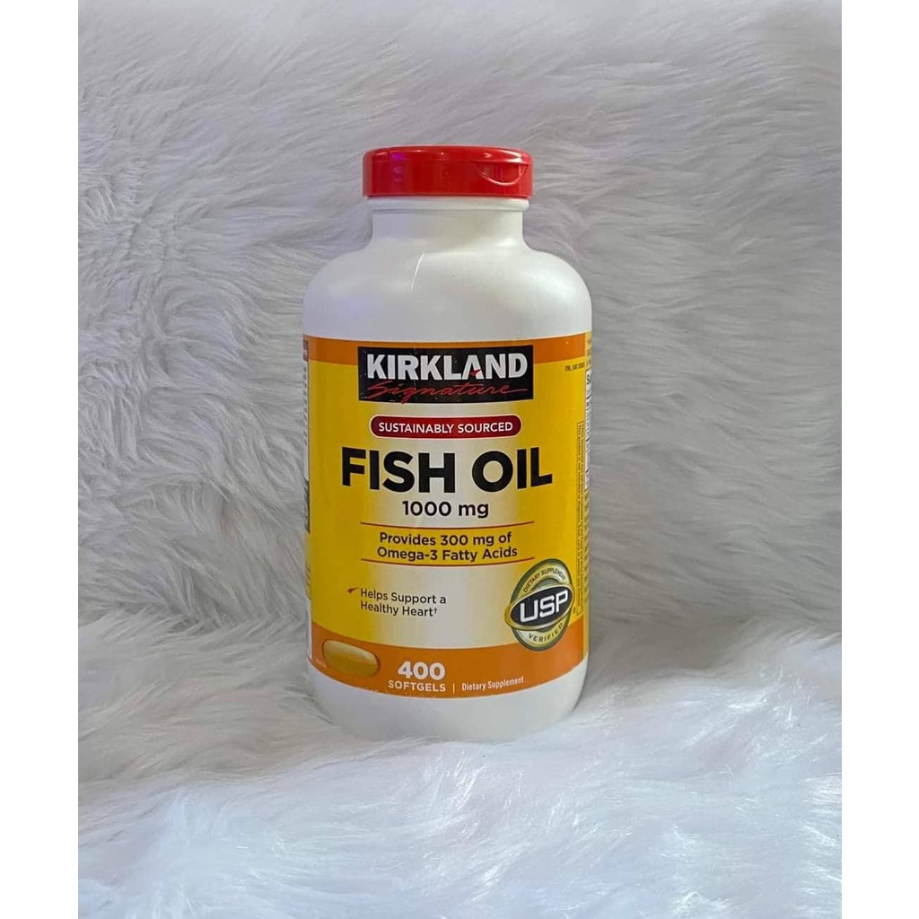 KIRKLAND SIGNATURE FISH OIL OMEGA3 (100mg / 400 capsules) FDA APPROVED