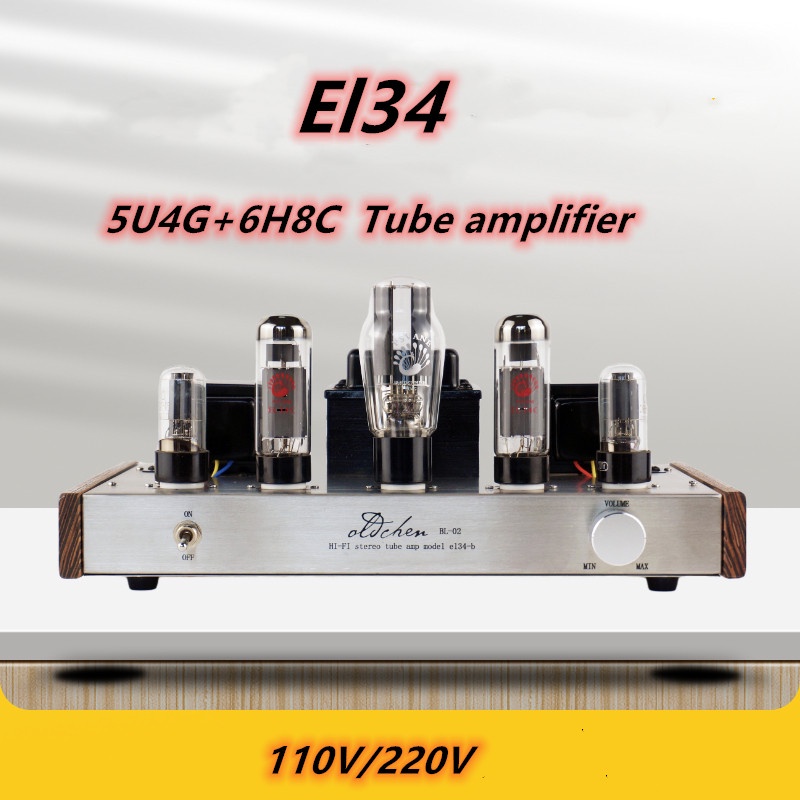 2022 Oldchen El34 Vacuum Tube Amplifier Home Theater Bluetooth 50