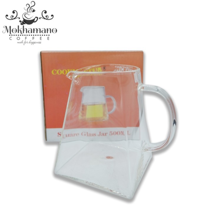 COOKMASTER COFFEE TEA SQUARE GLASS JAR COFFEE TEACH BOX 500ML | Shopee ...
