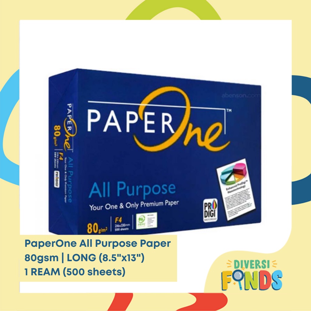 1 Ream Paper One Premium All Purpose Copy Paper Short Long And A4