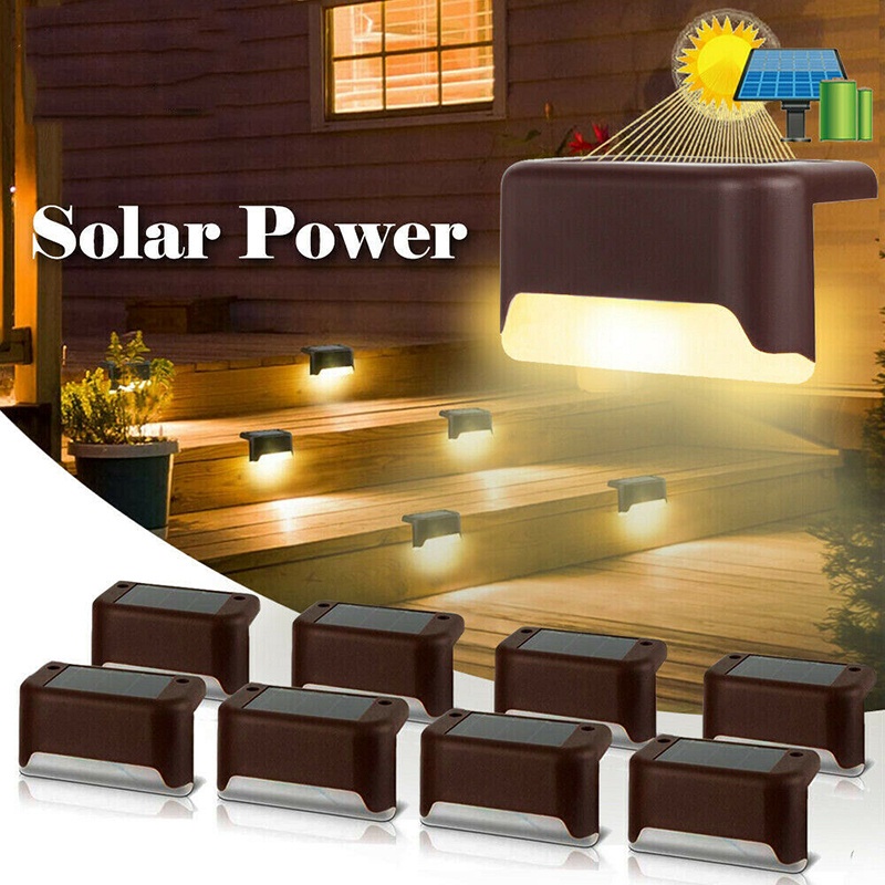 Solar Powered LED Waterproof Step Light/Outdoor Garden Lighting ...